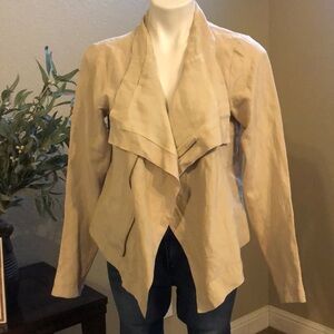 Gold Hawk Silk Thin Blazer